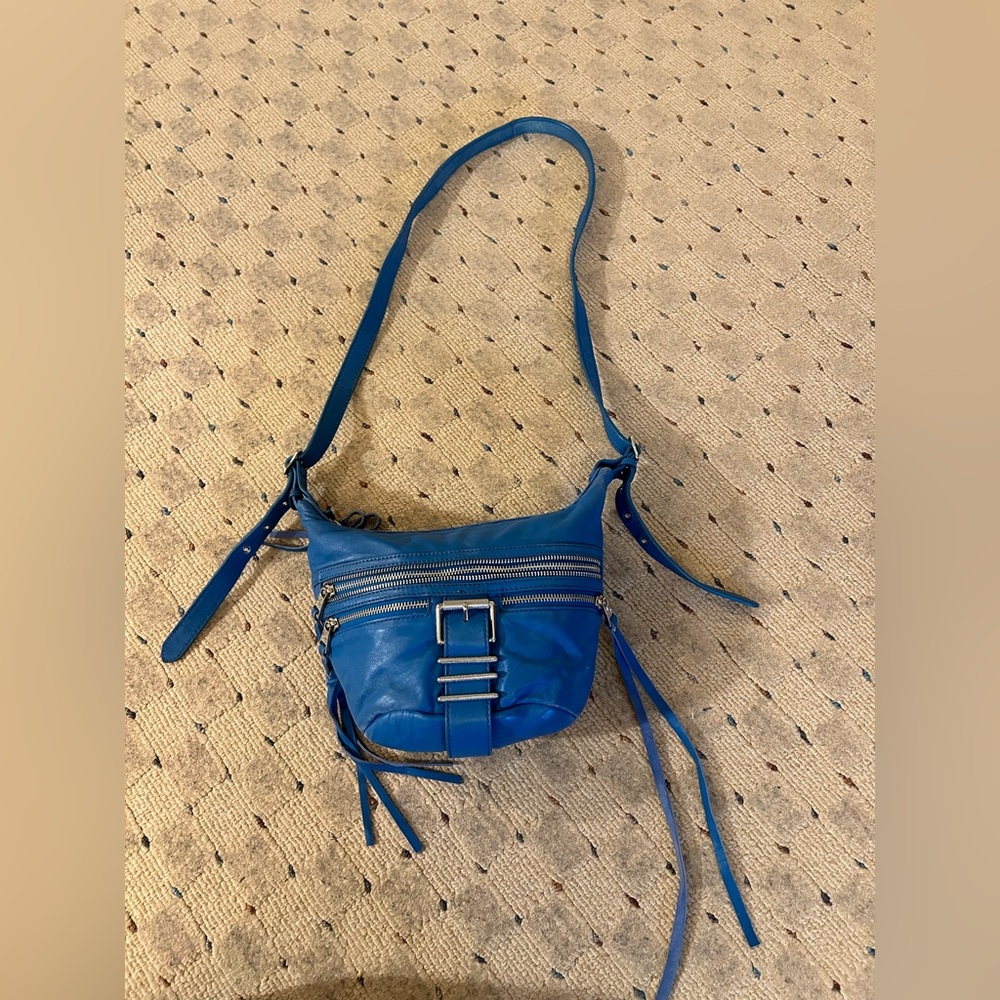 Ash leather bag - blue